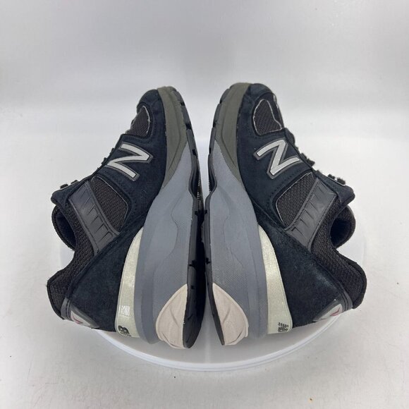 New Balance 990 Women Size 8.5 W990BK5 Black Suede Silver Low Top Running Shoes - Picture 8 of 14